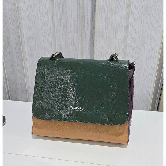 Vintage leather handbag, lazaro bag, purses, - Picture 1 of 7